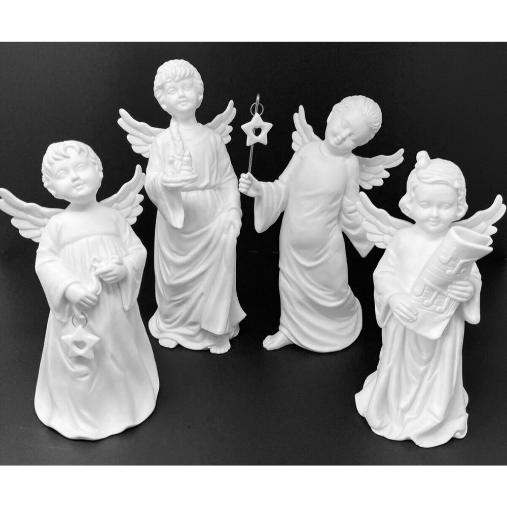 Dept 56 Winter Silhouette THE CHRISTMAS PAGEANT ANGELS 78593 In Box
